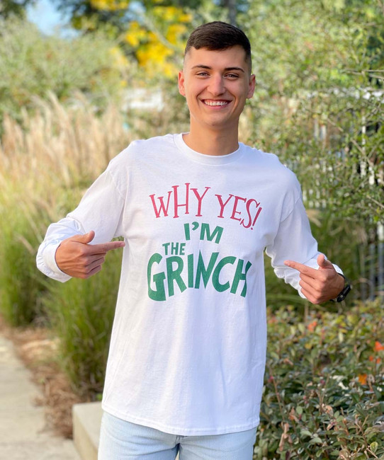  Why Yes! I'm The Grinch Graphic Tee Shirt 