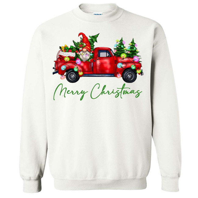  Merry Christmas Gnome Truck Graphic Shirt 