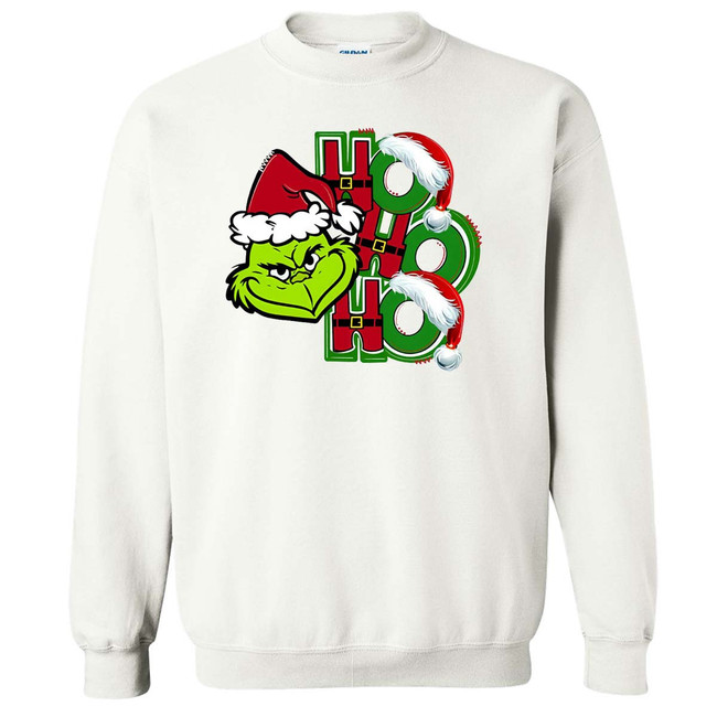  Ho Ho Ho Grinch Graphic Tee Shirt 