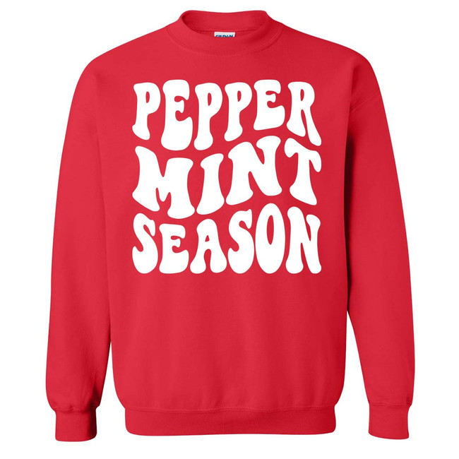Peppermint Season Graphic Shirt - Red