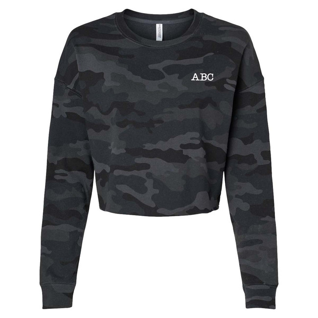  Mini Monogram Lightweight Cropped Crew Pullover 