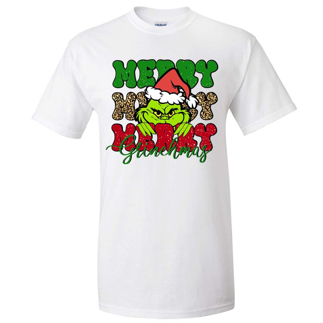 Merry Grinchmas Graphic Tee Shirt