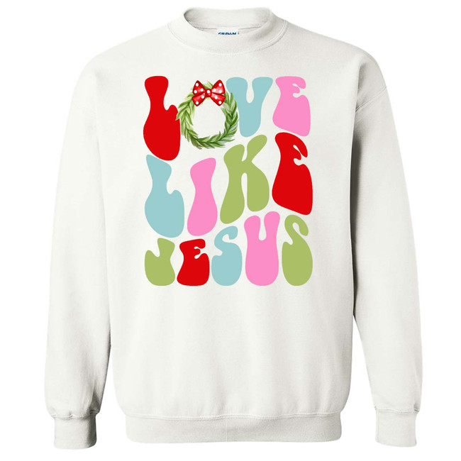  Christmas Love Like Jesus Graphic Tee Shirt 