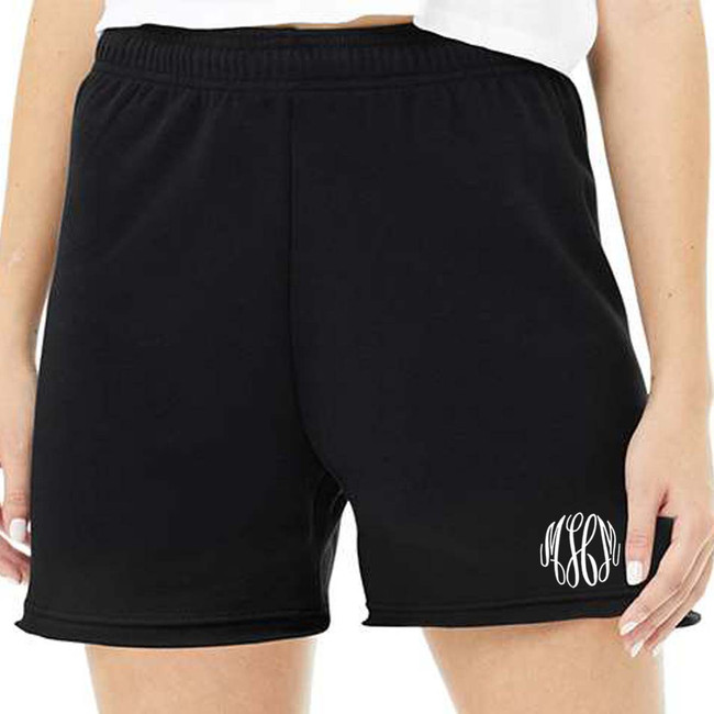  Monogrammed Bella Canvas Cutoff Sweatshorts 