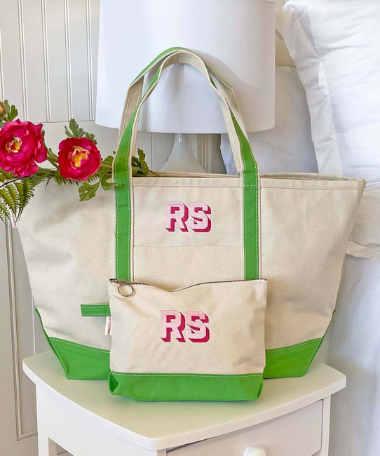 Monogrammed Large Tote Bag