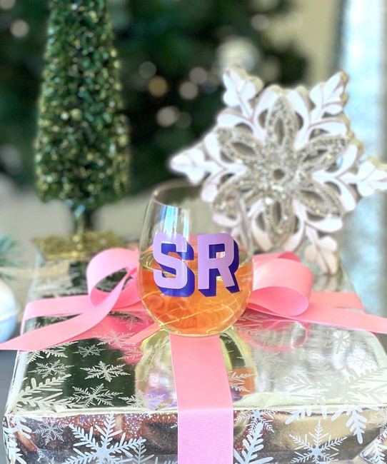 Monogram Ornaments, Christmas Tree Acrylic Ornament to monogram