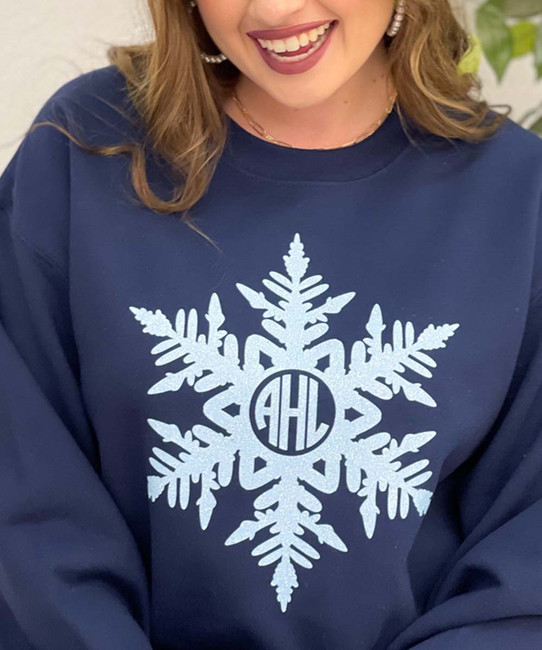 Monogrammed Snowflake Sweatshirt