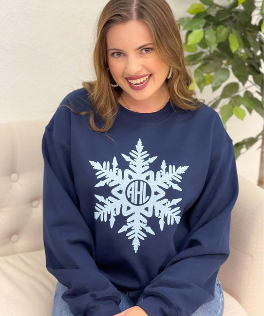 Women's 2025 snowflake sweatshirt