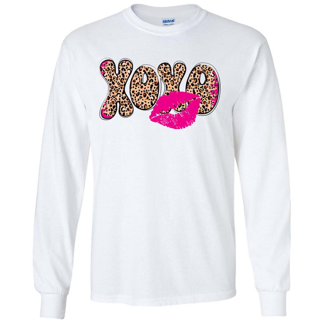  Leopard XOXO Valentine's Day Graphic Tee 