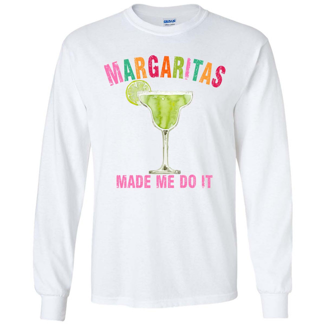  Margaritas Made Me Do It Graphic Shirt 