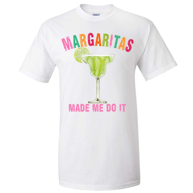  Margaritas Made Me Do It Graphic Shirt 