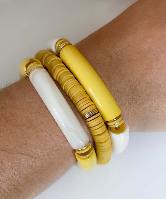  Going Bananas Resin & Rubber Bracelets 