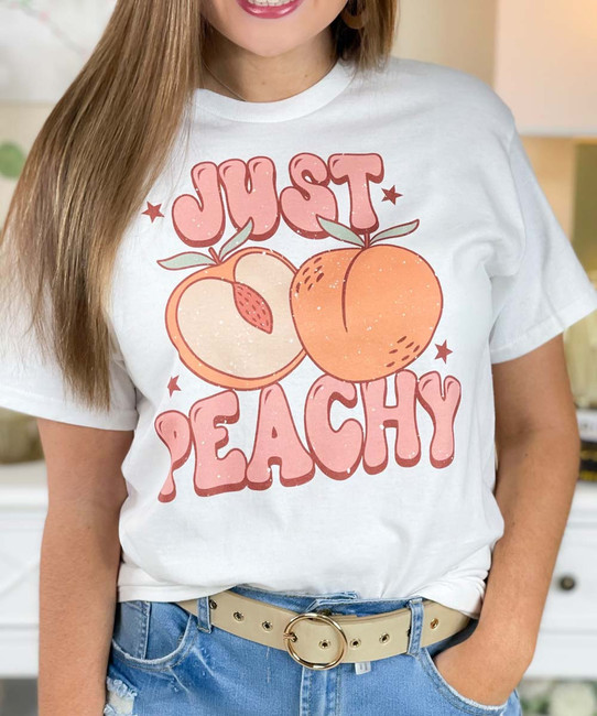  Just Peachy Graphic T-Shirt 
