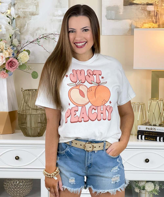  Just Peachy Graphic T-Shirt 