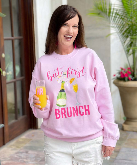  But First Brunch Graphic Sweatshirt 