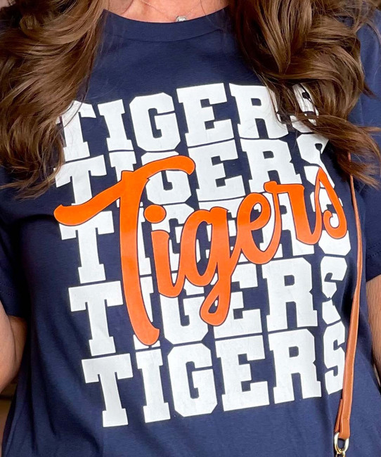  Customizable Football Team Stacked Bella Canvas Tee 