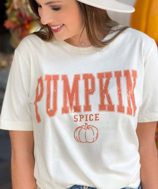  Distressed Pumpkin Spice Bella Canvas Shirt 