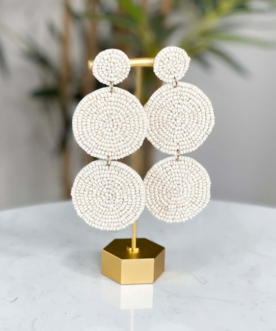  Fall Is In The Air Earrings - Ivory 