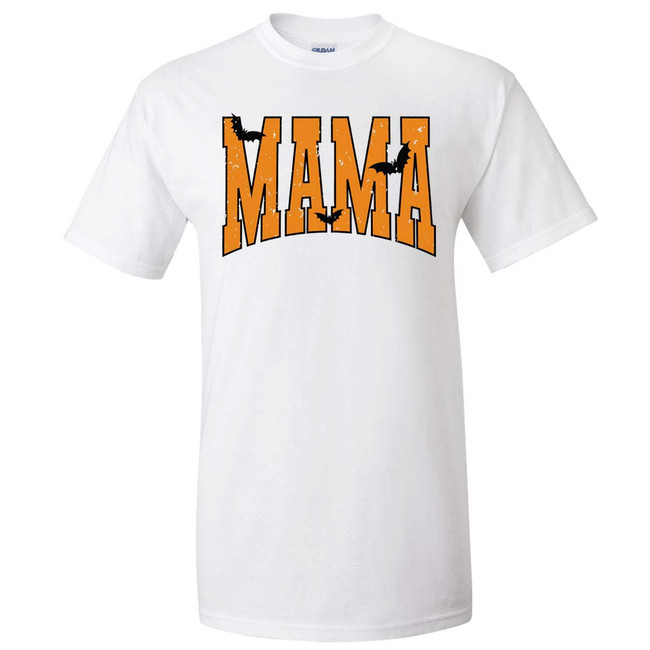  Distressed Halloween Mama Graphic Tee 