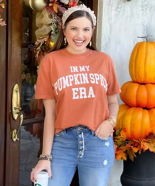  In My Pumpkin Spice Era Comfort Colors Shirt 