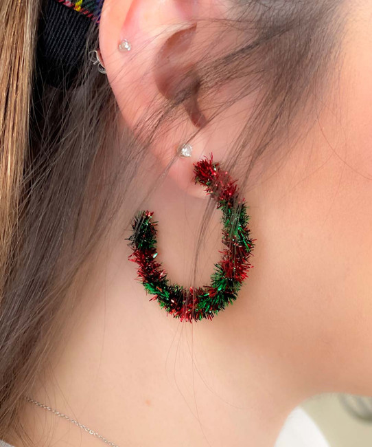 Don't Get Your Tinsel In A Tangle Earrings