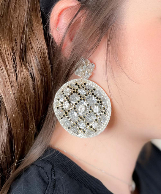 Discover 137+ silver ball hanging earrings super hot