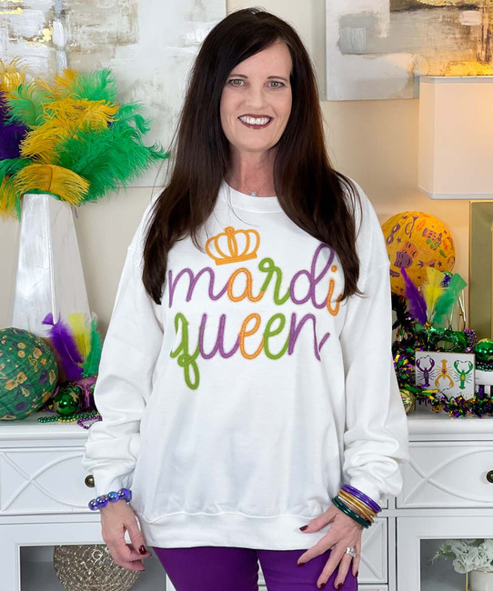 mardi queen sweatshirt