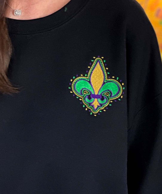 Maglietta Di Mardi Gras Con Monogramma Grande, Maglietta - Foto 2