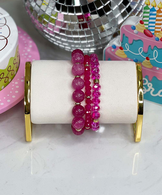 shades of me fuchsia bracelet