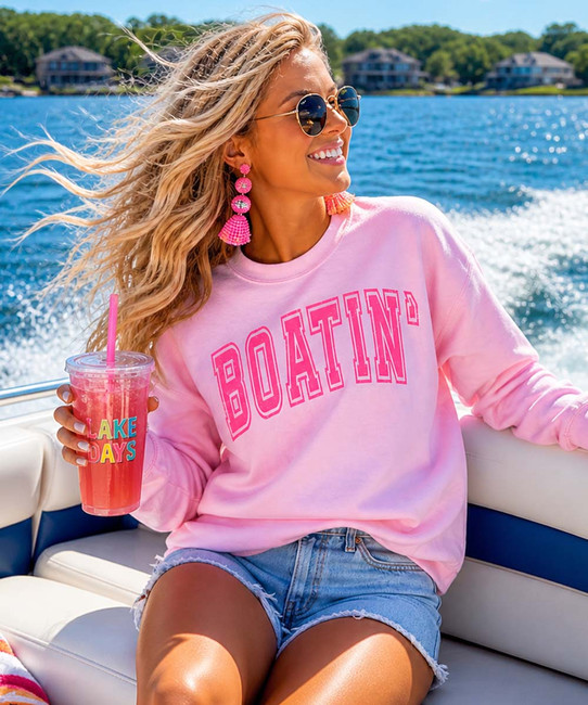 boatin sweatshirt model image