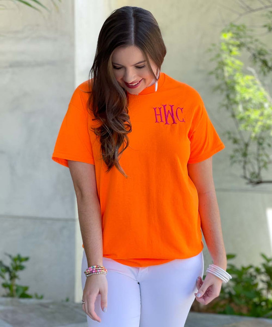 Neon Monogrammed Tee Shirt