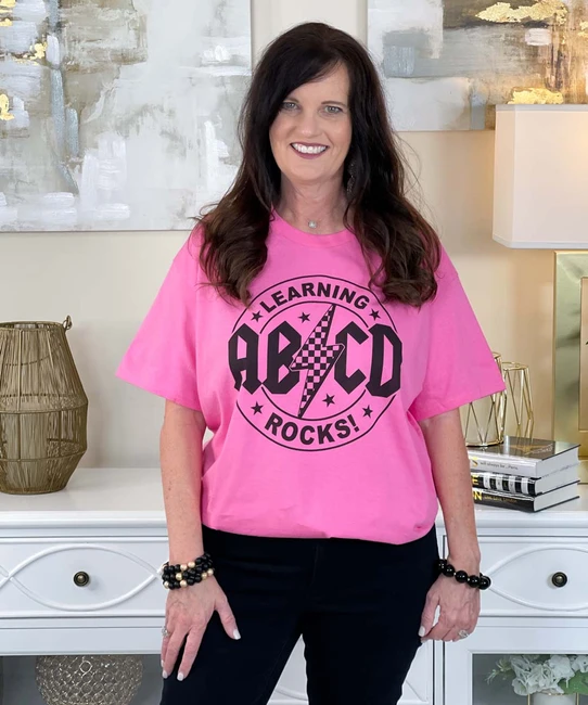 learning rocks tee