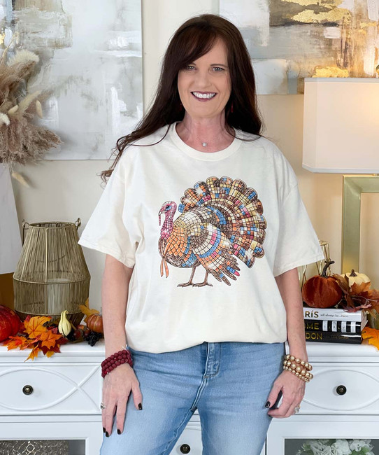 disco turkey tee