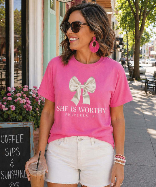 she is worthy proverbs 31 model image