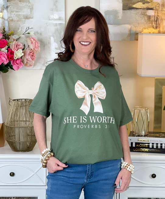 she is worthy tee