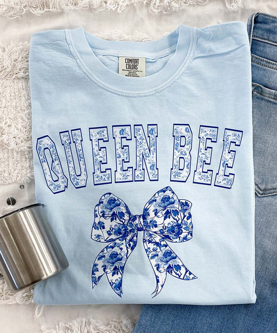 Customize Me! Chinoiserie Word With Bow Comfort Colors Shirt