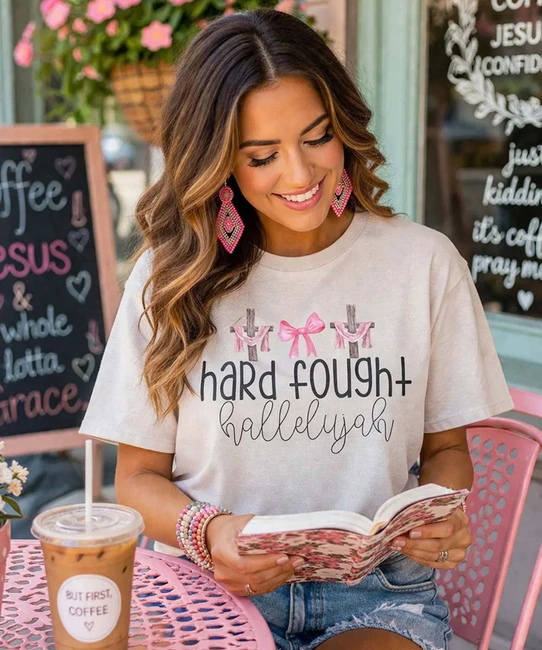 hard fought hallelujah crosses model image