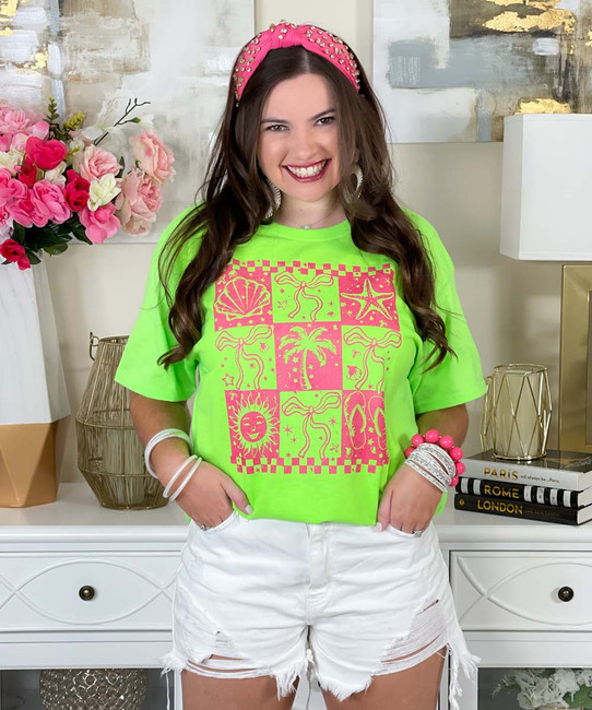 summer and bows tee