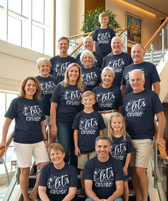 Let's cruise graphic tee group