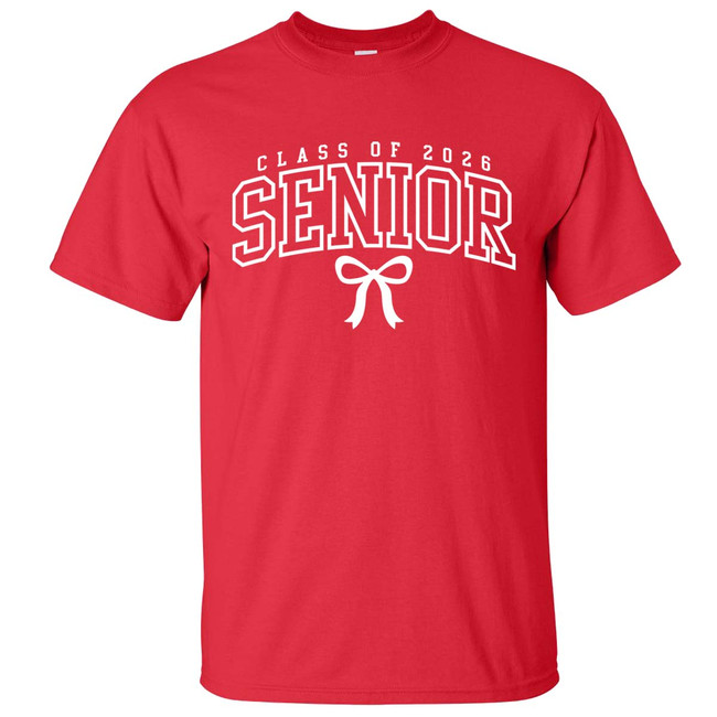 Class Of 2026 Senior With Bow Graphic Shirt - $10 Sale