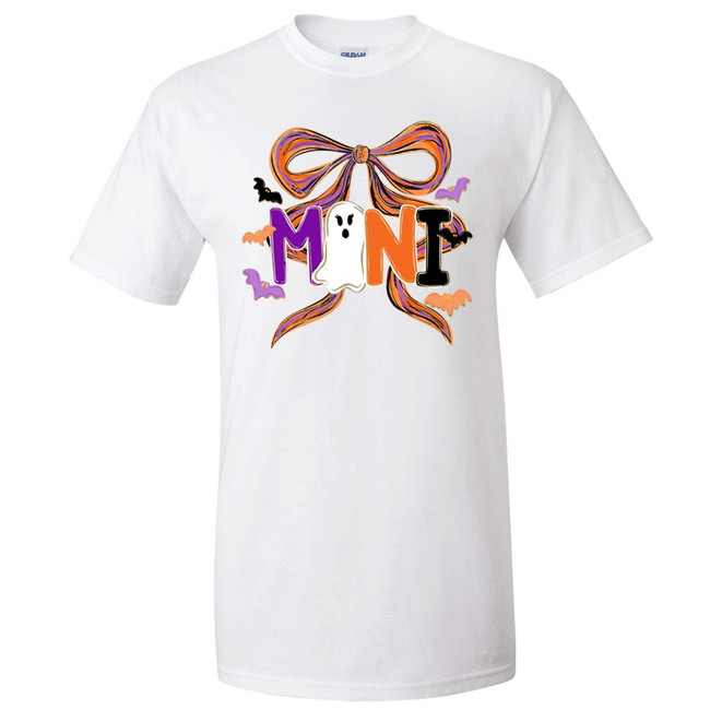 Mini Ghost With Bow Graphic Shirt
