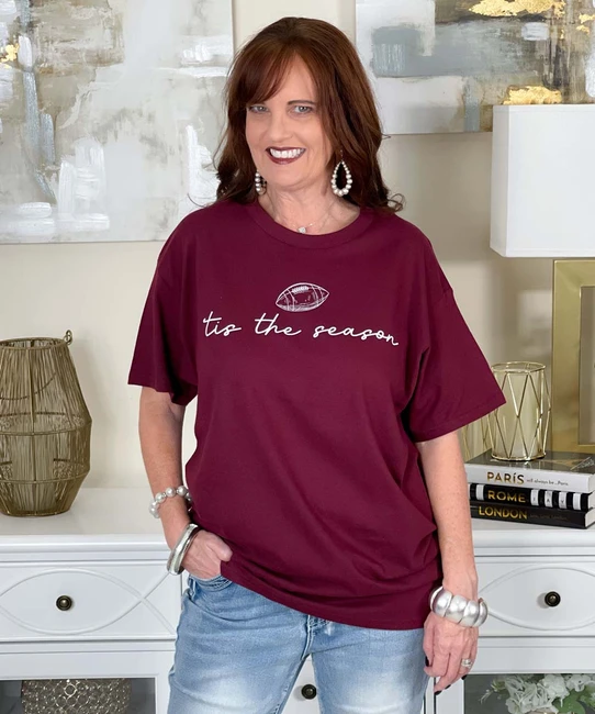 tis the season football tee