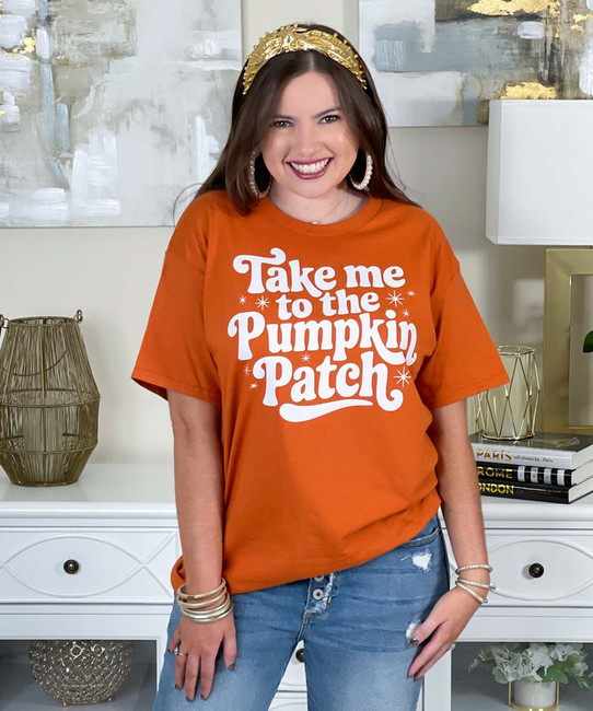 Take me to the pumpkin patch graphic tee