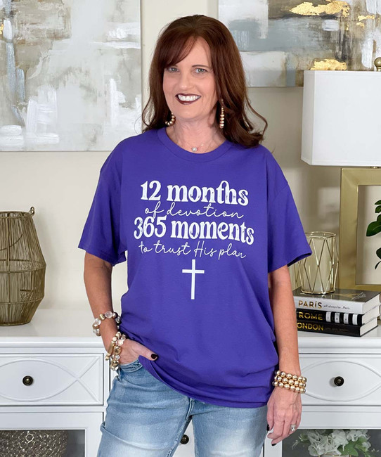 12 months of devotion tee