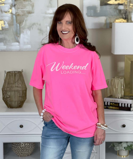 weekend loading comfort colors shirt
