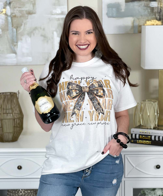 happy new year new grace new praise tee