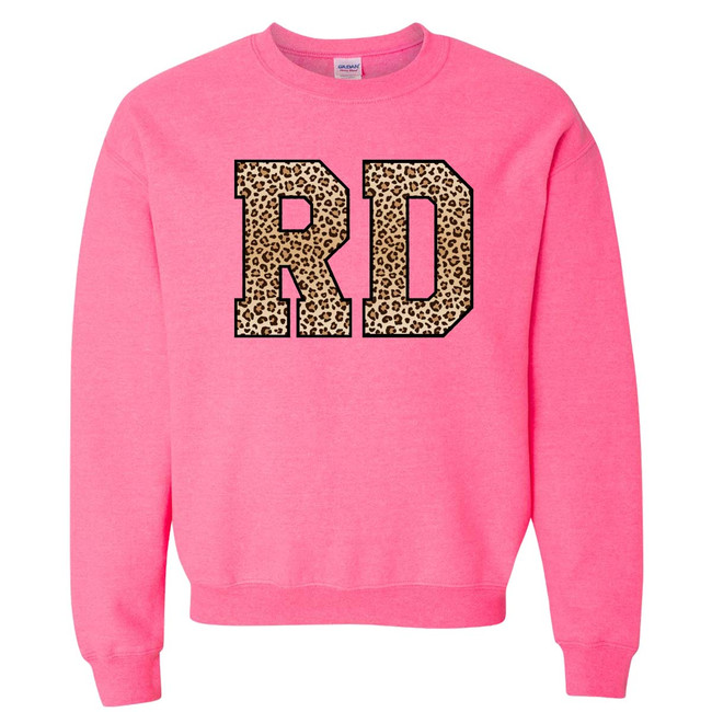 Big Leopard Monogram Crewneck Sweatshirt