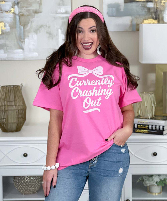 currently crashing out tee