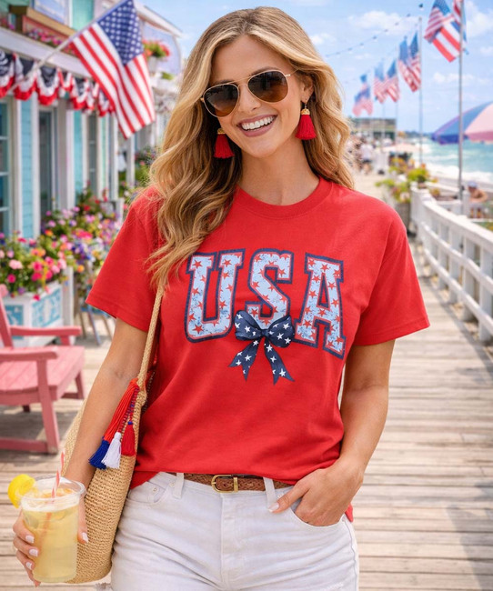 distressed usa with bow model image