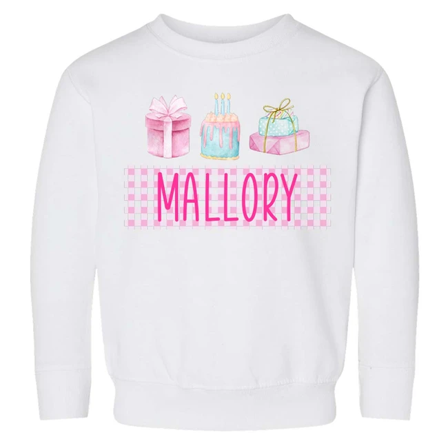 Personalized All Things Birthday Graphic Shirt